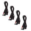 BIUDECO 4pcs Connector Lead PVC Copper Electrode Wires for Massage Strips Pads Easy to Install Reliable Use Cables for Machine Physiotherapy Treatment view 1
