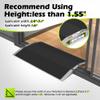 Nuvium 27.6"L1.6"H Bridge Threshold Ramps for Doorways, Fits 2.85.1" Wide Thresholds with Adjustable Support Bars, Non-Slip Aluminum Wheelchair Ramps for Home Steps, Sliding Door Ramp for Wheelchair view 4