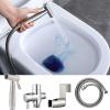 Toilet Bidet Hose - Stainless Steel Bidet Shower Head Kit with Flexible Hose - Hygienic Self-Cleaning Portable Shower Washer for Intimate Hygiene and Diaper Changing view 3