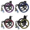 20/22/24inch Silicone Wheelchair Push Rim Covers, 1 Pair, Non-Slip Wear-Resistant Hand Push Cover, Wheelchair Handrim Covers, Improve Grip and Traction,Purple Black-20in view 4