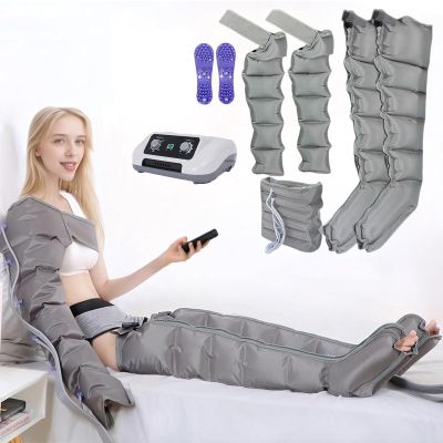 6-Cavity Leg Massager - Air Compression Boots For Lymphedema Circulation, Electric Air Pressure Legs Massager, Relax and Relieve Muscle Pain, Timed and Adjustable Pressure