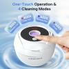 Lumiflexa Ultrasonic Retainer Cleaner, 45000Hz Ultrasonic Cleaner with 4 UV-Light & 4 Cleaning Modes, 200ML - Retainer Cleaner Machine for Dentures, Aligner, Toothbrush Head, Jewelry (White) view 3