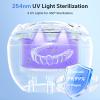 Lumiflexa Ultrasonic Retainer Cleaner, 45000Hz Ultrasonic Cleaner with 4 UV-Light & 4 Cleaning Modes, 200ML - Retainer Cleaner Machine for Dentures, Aligner, Toothbrush Head, Jewelry (White) view 4