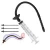 3 Sizes Smooth Sounding Rod with Syringe, Male Special Stretch for Easy Urination, Special Training Set for Men -D28UK (M) view 1