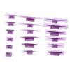 Amosfun 18pcs Body Dent Removal Kit with Purple Glue Puller Tabs for Automotive Paintless Repair, Hail Damage Removal Tool Set for Vehicle Dent Pulling and Car Panel Restoration view 1
