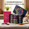 Spice Pots Indian Spice Gift Set with Recipe Book 6 Curry Blends & 35 Easy Recipes Indian Cooking Kit in Reusable Storage Tin 2430 Family Meals Fathers Day Gift Vegan & Gluten Free view 3