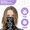 Bandana Face Mask with Ear Loops UV Protection for Men & Women Breathable Dustproof Face Cover for Cycling, Motorbike, Running, Hiking, Fishing Washable & Reusable - Floral Cripper view 4