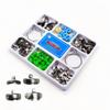80pcs/set Dental Sectional Contoured Metal Matrices M4 matrices Matrix wedges set with add-on wedges rubber wedges resin clips (1 set D) view 1