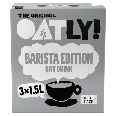 Oatly Oat Drink Barista Edition, 3 x 1.5L