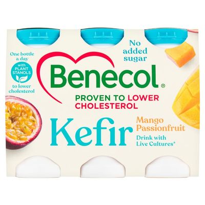 Benecol Kefir Mango Passionfruit Drink, 6 x 67.5g