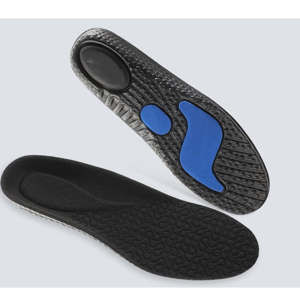 MOBYGKFY Insoles for Shoes Sole Shock Absorption Breathable Cushion Running Feet Man Women(3-Pack,39-40)