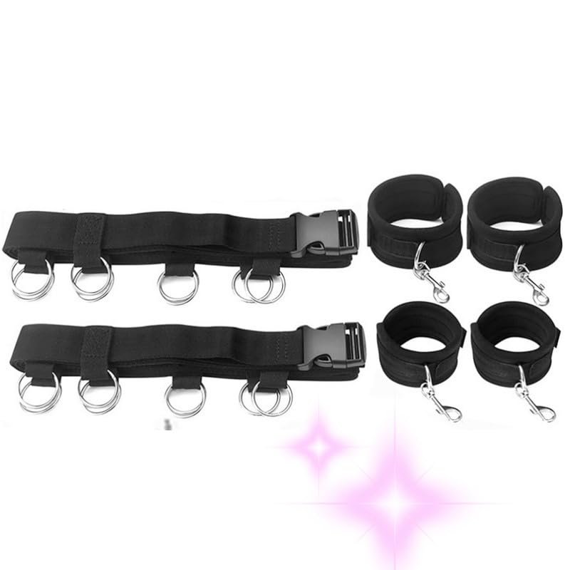 Adjustable Nylon Classic Black Linear Indoor Bedside Fitness Ligament For Bare Wrist And Foot Support - D5