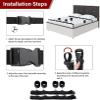 Adjustable Nylon Classic Black Linear Indoor Bedside Fitness Ligament For Bare Wrist And Foot Support - D5 view 3