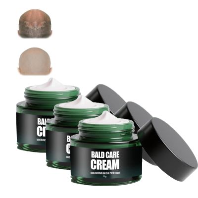 Scalp Care Cream, Balds Cream, Moisturizing Nourishing & Scalp Care, Suitable For Balds Men, Men's Shaving Creams With Matte Effect (50g, 3pcs)