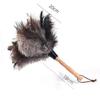 1PCS Ostrich Feather Duster Car Duster Interior Clean DusterReusable Feather Duster for Blinds Kitchen Keyboard Office, Soft and Fluffy Duster Cleaning Supplies(Black,Medium) view 2