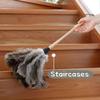 1PCS Ostrich Feather Duster Car Duster Interior Clean DusterReusable Feather Duster for Blinds Kitchen Keyboard Office, Soft and Fluffy Duster Cleaning Supplies(Black,Medium) view 4