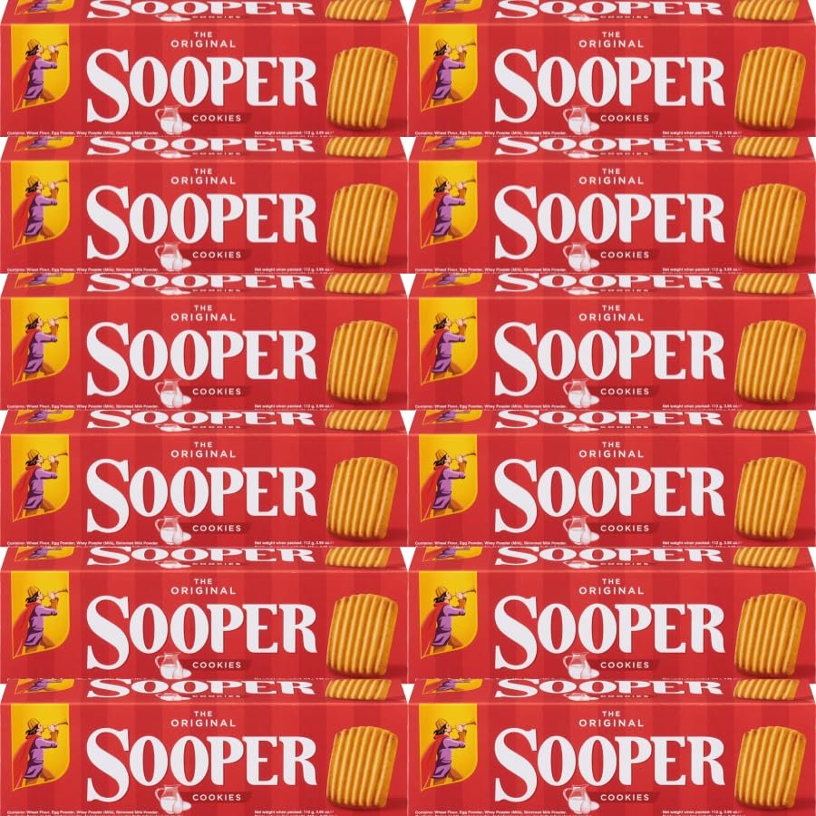 Cookies & Biscuit Bundle with Sooper The Original Cookies Biscuits 112g - 12 Pack | Finest Baked Goods.