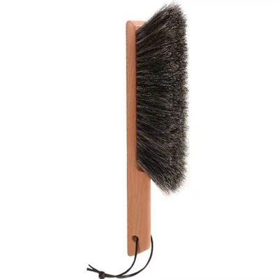 Horsehair Brushes Horsehair Bristles Duster With HookHand Broom Cleaning BrushesWooden Brush For Furniture, Patio, Bed,CarBedCouchGardenFurnitureClothes,Kitchen(Square)