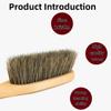 Horsehair Brushes Horsehair Bristles Duster With HookHand Broom Cleaning BrushesWooden Brush For Furniture, Patio, Bed,CarBedCouchGardenFurnitureClothes,Kitchen(Square) view 3