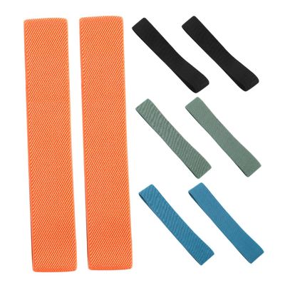 ZUNOXAZ Elastic Bento Box Straps Set 8pcs, 25mm Wide Sturdy Fixing Bands in Orange, Black, Blue, and Green, Stretchable Lunch Box Accessories for Office, Picnic, Camping and Travel