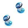 CALLARON 2sets Quicksand Lens Holder for Contacts Plastic Storage Case Compartment for Travel and Daily Eye Care Routine view 1