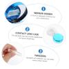 CALLARON 2sets Quicksand Lens Holder for Contacts Plastic Storage Case Compartment for Travel and Daily Eye Care Routine view 3
