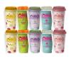 OMG Bubble Tea Fruit Juice Drinks with Nata De Coco 270ml Mixed Flavours (10 Cups with 5 Flavours) Vegetarian & Vegan Friendly view 1