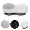 ERINGOGO Laundry Brush Dual-sided Soft Bristles Clothes Scrub Brush Household Shoe Cleaning Tool with Comfortable Grip for Delicate Fabrics and Shoes, White view 3