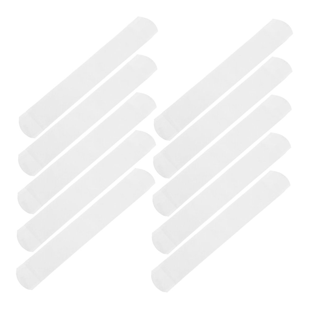 DECOMELODY Hat Sweat Liners with Sweat Absorption 10pcs White Non-woven Fabric Easy Application Protective Sizer Reducer Inserts for Hard Hats and Collars for Work Safety