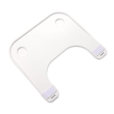 Brrnoo Wheelchair Tray Table, Adjustable Lap Tray for Eating, Reading, Resting, White