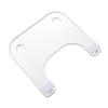 Brrnoo Wheelchair Tray Table, Adjustable Lap Tray for Eating, Reading, Resting, White view 1