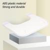 Brrnoo Wheelchair Tray Table, Adjustable Lap Tray for Eating, Reading, Resting, White view 3
