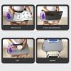 Brrnoo Wheelchair Tray Table, Adjustable Lap Tray for Eating, Reading, Resting, White view 4