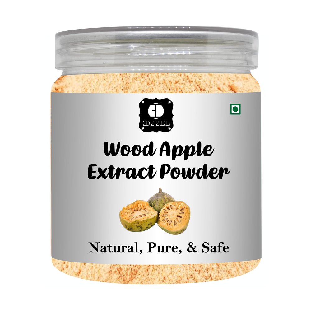 EDZZEL Dried Wood Apple Extract Powder | Fine Powder for Culinary Recipes, Beverage Blends, Baking, Dessert Mixes & Food Preparation | Versatile Kitchen Ingredient
