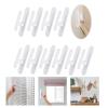 Greabuy Self-Adhesive Curtain Hooks for Wall Window Curtain String Holder Complete Set for Curtain Cord Management & view 2