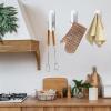 Greabuy Self-Adhesive Curtain Hooks for Wall Window Curtain String Holder Complete Set for Curtain Cord Management & view 4