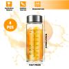 16 oz Glass Juice Bottles 4 Pack Reusable Wide Mouth Juicing Containers with Stainless Steel Lids Glass Shaker Bottles for Protein Mixes, Smoothies, Water, Beverage view 3