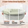 Foedo Sourdough Starter Kit, Sourdough Bread Baking Supplies with 40oz Jar, 10" & 11" Cotton Banneton Proofing Baskets Set - Artisan Bread Tools, Silicone Sling for Homemade Sourdough Baking view 4