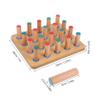 Abaodam Finger Rehabilitation Training Pegboard Wooden Pegs Large Hand Exercise Board for Finger Dexterity and Hand-Eye Coordination Therapy in Occupational Physical Rehabilitation view 2
