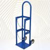 LZMZMQ Oxygen Cylinder Rack Single-bottle Mobile Oxygen Tank CartSteel Nitrogen Cylinder Trolley Truck With Wheels, Portable Gas Bottle Holder For Hospitals/Laboratories/Schools view 1