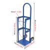 LZMZMQ Oxygen Cylinder Rack Single-bottle Mobile Oxygen Tank CartSteel Nitrogen Cylinder Trolley Truck With Wheels, Portable Gas Bottle Holder For Hospitals/Laboratories/Schools view 2