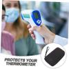 jojofuny Shockproof Ear Thermometer Storage Bag with Fabric and Eva Material, Buffering and Convenient to Carry Protective Case Featuring Separated Spaces and Mesh Pocket for Style view 4