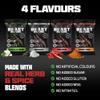 Beast Pharm | Biltong Beef Protein Snacks 12 Pack, 24g Protein per 40g Bag, Meat Keto Snacks Food | Peri Peri Flavour view 2