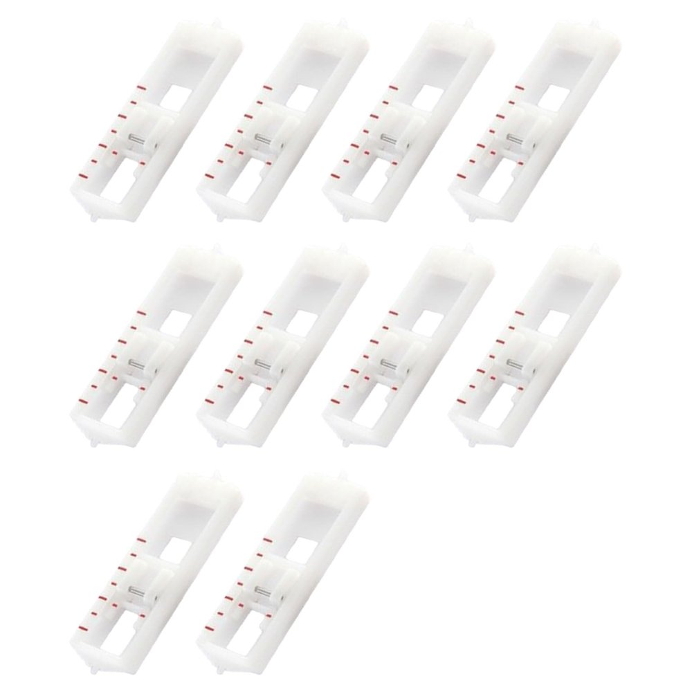 DOUDINGMAO Pack Of 10 Electric Sewing Machine Buttonhole Presser Foot For Easy Homes Use And Versatile Fabric Compatibility