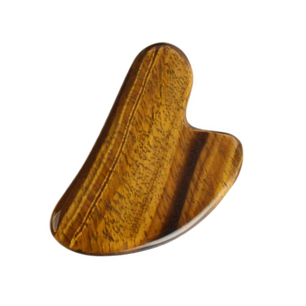 ERINGOGO Gua Sha Massage Tool Scraping Board Tiger's Eye Dolphin Shape and Lymphatic Support for Cosmetic Self-Care for Physiotherapists and Occupational Therapists