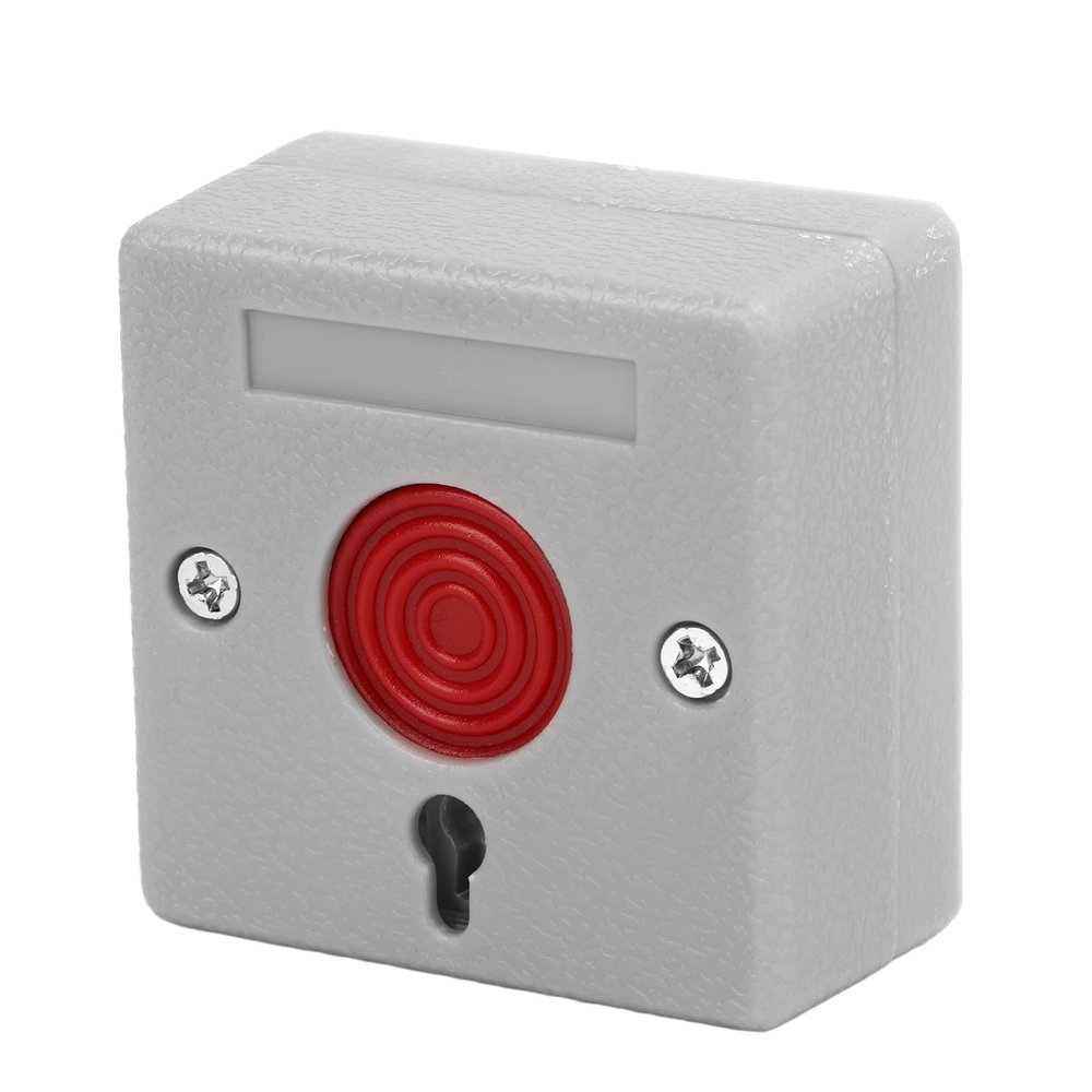 Bediffer Good ABS Panic Button, Anti Theft Safe Emergency Equipment for Nursing Homes, Banks, Jewelry Stores, Suitable for Elderly, Children, Sound Alarm System