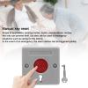 Bediffer Good ABS Panic Button, Anti Theft Safe Emergency Equipment for Nursing Homes, Banks, Jewelry Stores, Suitable for Elderly, Children, Sound Alarm System view 2