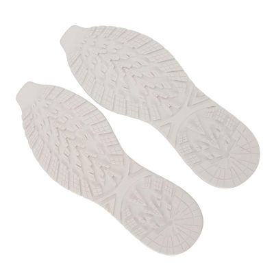 Qcwwy Non Slip Rubber Shoe Sole Repair, Replacement, Full Bottom V Shape Repair Material, Easy to Cut for Repairing Shoes, with Wear Resistant, for Sports Soles (L White)