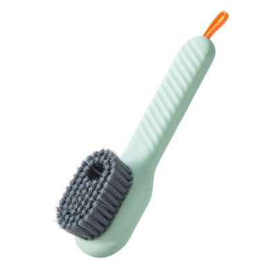 Multifunctional Liquid Shoe Brush Household Shoe Washing Brush Soft Bristles Shoe Brush Collar White Brush Cleaning Laundry (Green free size)
