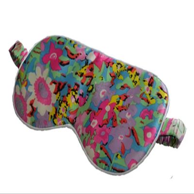 Blackout Sleep Masks Pure Silk Sleep Eye Mask Both Sides Floral Pattern Silk Eyeshade Super Smooth Eye Cover Travel Relax Aid Multicolor for Blindfold(NO.2)